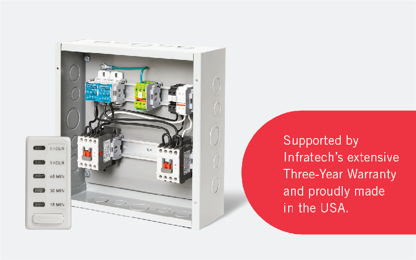 Supported by Infratech’s extensive Three-Year Warranty and proudly made in the USA.